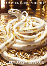 Golden Lucky White Snake 48