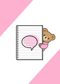 Teddy Bear[Stationery/PINK]