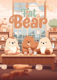 brown bears are dring afternoon tea