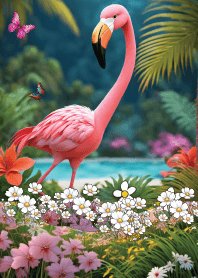 Flamingo, sweet color