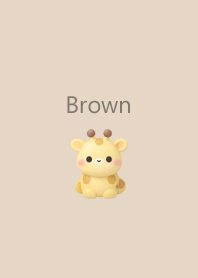 Puffy Giraffe 5 - Brown