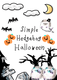 Hedgehog Halloween simple