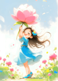 Girl and Flower V.40