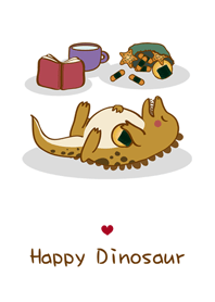 Dinosaur sleeping