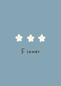 blue beige. small white flowers.