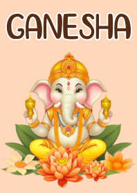 Ganesha : Wealthy and Success (Orange)