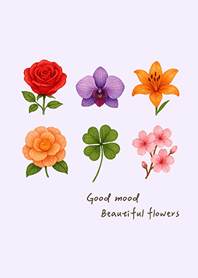 美麗的好心情花卉(浪漫紫)