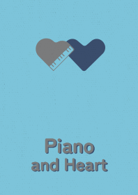 Piano and Heart water flow