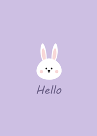 Extremely simple.Bunny(Purple)