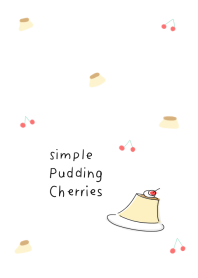シンプル プリン チェリー