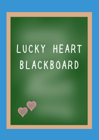 LUCKY HEART BLACKBOARD-BLUE-YELLOW
