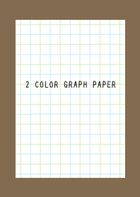2 COLOR GRAPH PAPER-BLUE&GREEN-BROWN