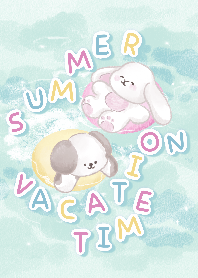 Summer vacation time (blue version)