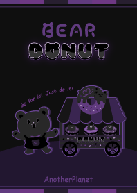 熊熊甜甜圈開店-甜點控必備(樣式3) 深色