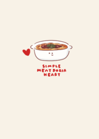 simple meat doria heart beige