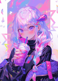 霓虹迷幻少女