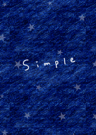 Denim and star pattern.