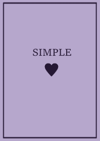 SIMPLE HEART =black lavender=
