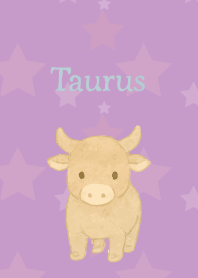 Cute Taurus on light purple