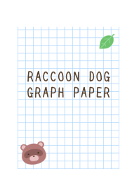 RACCOON DOG GRAPH PAPERj-WHITE