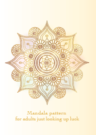 Mandala for adults just looking up luck