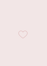 heart simple. white pink.