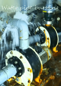 Water pipe bursting