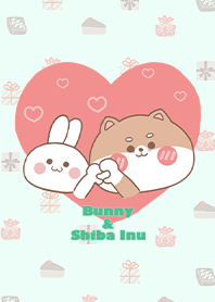 Shiba Inu/Bunny's Valentine's Day/green