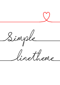 Simple Line #red x White .