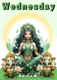 Wednesday Goddess Lakshmi and Ganesha