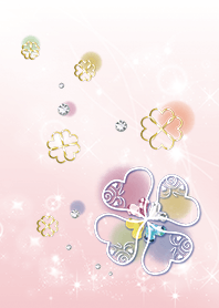 ピンク / 運気が上がる幸運のクローバー