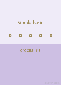 Simple basic クロッカス アイリス