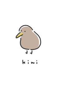 ゆるいキーウィ。ホワイト