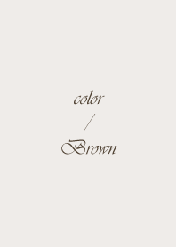 Simple Color : Brown 3