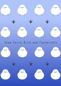 Snow Fairy Bird and Footprintsj-NAVYGRAD