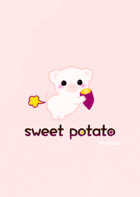 Little pig "P suke" with sweet potatoes