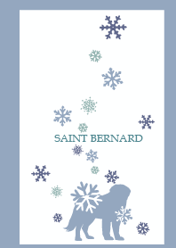 SAINT BERNARD AND SNOW