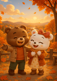 Autumn Sunset Valley Moment