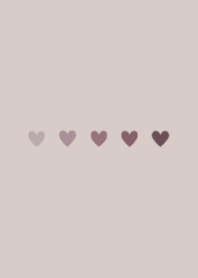 Heart- Dull pink gradation
