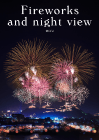 Fireworks and night view