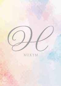 Initial-H- Watercolor