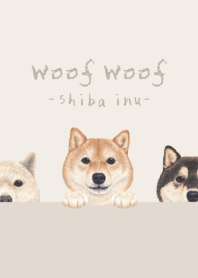 Woof Woof - Shiba inu - BEIGE/BROWN