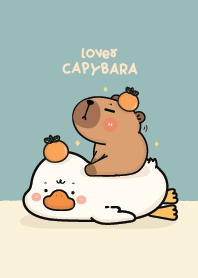 I love Capybara : Blue!