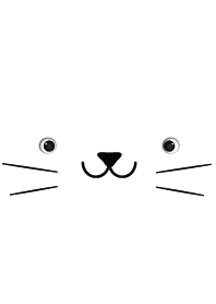 Simple White Cat Face theme(jp)