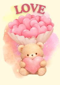 น้องหมีหวานกับหัวใจสีชมพู