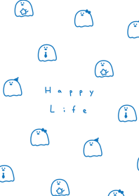 可愛鬼 | white blue