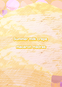 Summer milk crepe macaron madras