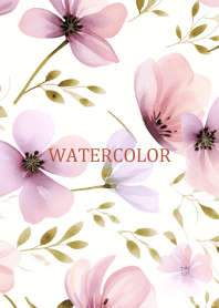 WATERCOLOR - PINK PURPLE FLOWER 5