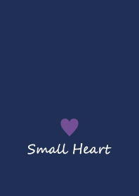 Small Heart *Navy Purple 12*