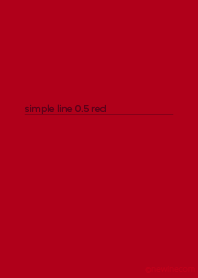 simple line 0.5 red